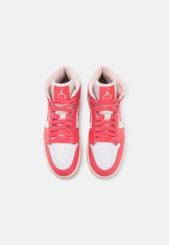 Air Jordan 1 Mid - Sneakers Hoog - White/Sea Coral/Atmosphere/Sail -Damesmode 72b4533999554d2ab9e3ada61c84e73d