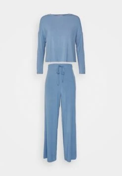 Anna Field Wide Leg - Pyjama - Blue -Damesmode 73662d12d3de4a2d8216175c6b3ae005