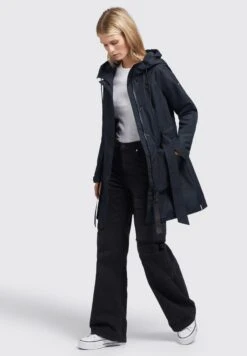 Khujo Lauren - Parka - Dunkelgrau -Damesmode 737ebb50d8d2481b8fa9c5550ea59414