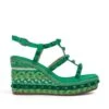 Alma En Pena Zavala - Sandalen Met Sleehak - Verde Oscuro -Damesmode 745e909258a54b36b0543b225c1c96fc