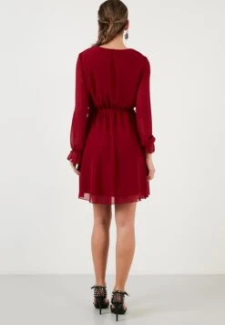 LELA Mini- Jurk - Bordeaux -Damesmode 74d1d23a325f46848303e7459e248be2