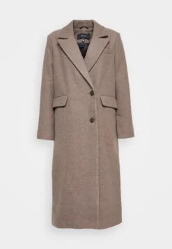 Vero Moda Vmvenetavega Long Wool Coat - Mantel - Chocolate Chip/Solid -Damesmode 77020b65cef64fedb8e59063442dc66a