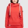 Khujo Rhabea - Hoodie - Rot -Damesmode 78a4bccd58684d0388194b6466226e12
