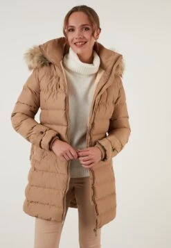 LELA Regular Fit - Winterjas - Camel -Damesmode 7a887fa801004969ac6f1b7358f0fa0d