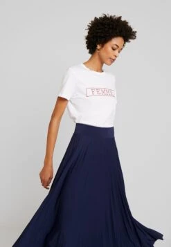 Anna Field Plisse A-Line Midi Skirt - A-Lijn Rok - Maritime Blue -Damesmode 7ab564a26da040e68012a316977b7a10