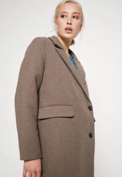 Vero Moda Vmvenetavega Long Wool Coat - Mantel - Chocolate Chip/Solid -Damesmode 7c5db7dce1504482a94d52447599c0f4