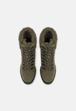 Anna Field Leather - Veterboots - Khaki -Damesmode 7d8c23ada9ed4ab4b7dcf756f86fb7ba