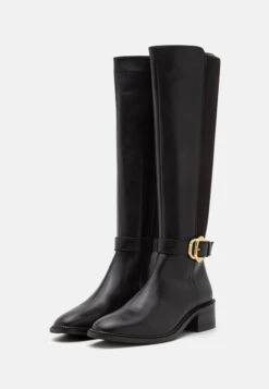 Leather- Laarzen - Black -Damesmode 7f7a93d5a9764b9c8d7726d44cb3f0af