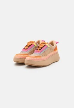 Steve Madden Doubletake - Sneakers Laag - Natural/Orange -Damesmode 7fad81723c1f4ea28d9f2ba96fb21e38