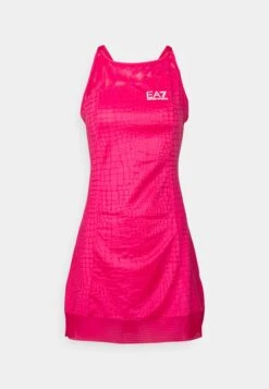 EA7 Emporio Armani Tennis Pro Freestyle Dress - Jurken - Fancy Pink Yarrow -Damesmode 80ddce25a2ea41919e1ba87cc4bc36c6