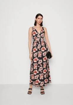 Anna Field Maxi-Jurk - Black/Pink/Multicoloured -Damesmode 82b1ce8973b54d8c977f3db9ae1240f8