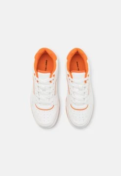 Sneakers Laag - White/Orange -Damesmode 85912b892bde4741a7980c020d03d2d5