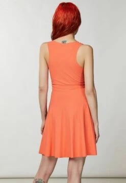 Patrizia Pepe Essential- Jurk - Intense Coral -Damesmode 86434886480b48ca8fb9624ffffaf5f9