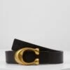 Coach Sculpted Reversible Belt - Riem - Black/Saddle 2 Coach Sculpted Reversible Belt - Riem - Black/Saddle -Damesmode 87119156ea8c466990d509f825afa7b6