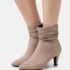 Korte Laarzen - Taupe -Damesmode 873eb98143da4d2c90eec3908a97990e