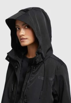 Khujo Jomana - Parka - Schwarz -Damesmode 88516fb2bbbe4a53984af49debfa84fc