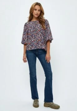 Minus Selia 3/4 Sleeve- Blouse - Ash Rose Print -Damesmode 8b1b9e61123b40ba8e2f94883ffe5f70