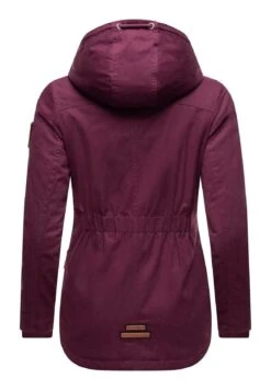 Marikoo Bikoo - Winterjas - Dark Red Melange -Damesmode 8ef12fa3f8984285ac3dde1c2c85e2bd