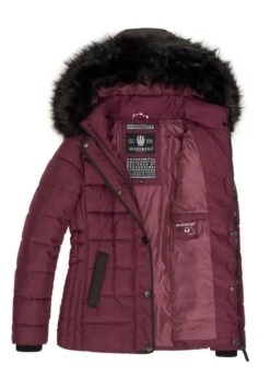 Marikoo Unique - Winterjas - Dark Red Melange -Damesmode 8efb4ef516e040108fa02d6c99521e68