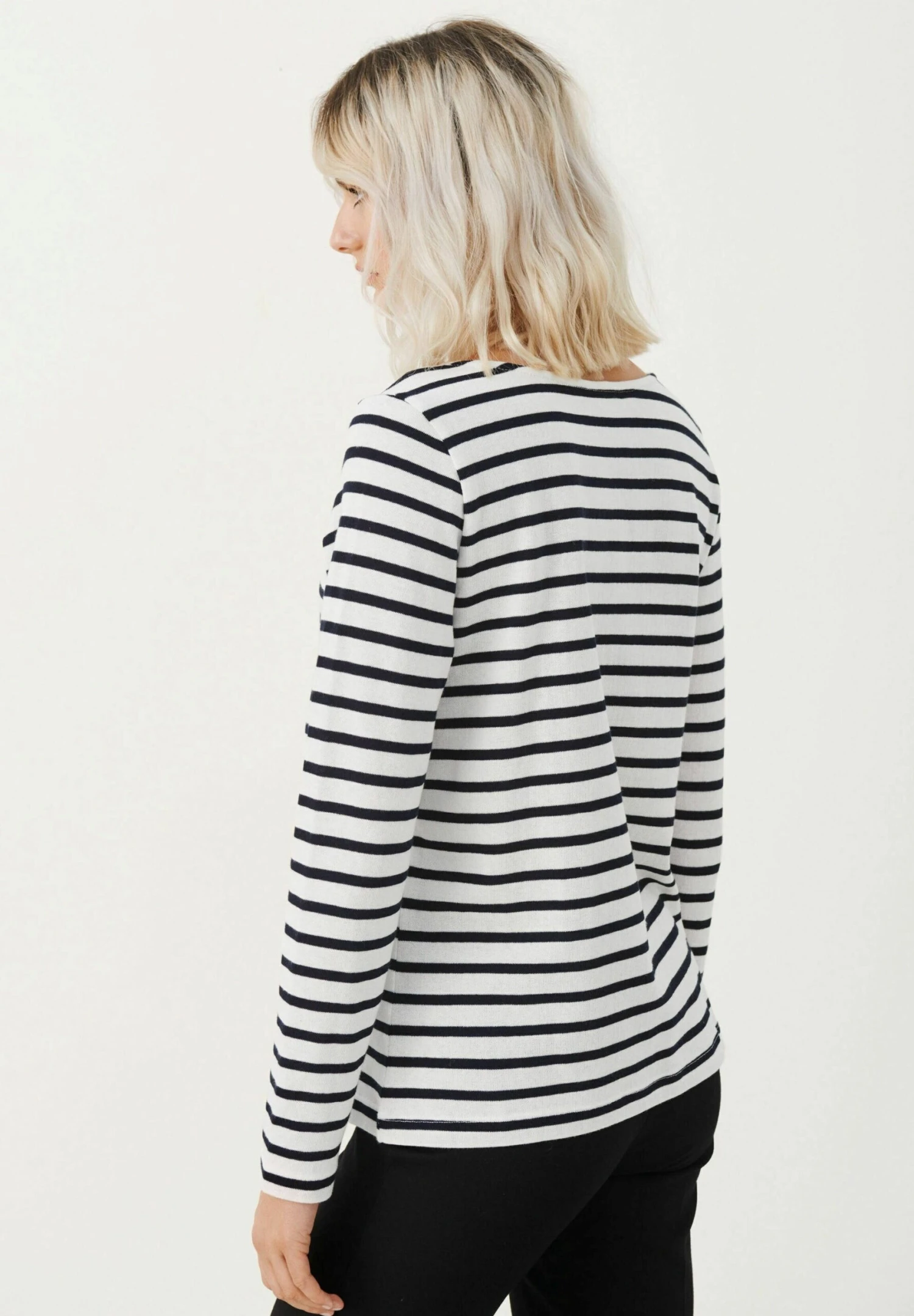 Part Two Vinka - Longsleeve - Dark Navy Stripe 5 Part Two Vinka - Longsleeve - Dark Navy Stripe - Afbeelding 3