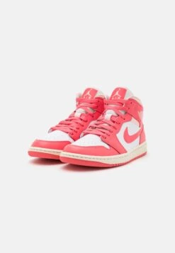 Air Jordan 1 Mid - Sneakers Hoog - White/Sea Coral/Atmosphere/Sail -Damesmode 936f07ec158e42198359cd0625e3cd9e
