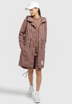 Khujo Nanda3 - Parka - Mauve -Damesmode 958cdfc4df6a4ea390f1dca252ecb2ab