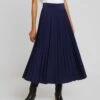 Anna Field Plisse A-Line Midi Skirt - A-Lijn Rok - Maritime Blue -Damesmode 9c4060d1a0304200b78aca3a1eb3f70e