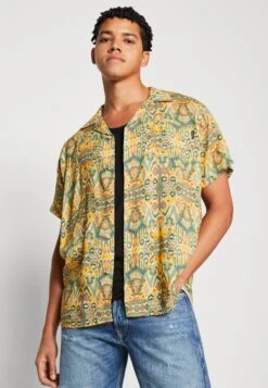 Kaotiko Shirt Jordania Unisex - Overhemdblouse - Mustard -Damesmode 9f8a8bc2b41949e5a6160e2b7432e5b0