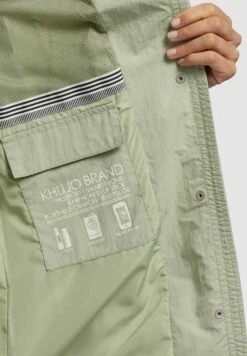 Khujo Adda - Halflange Jas - Blassgrün -Damesmode a111b9c068754913b7e16b712f061028