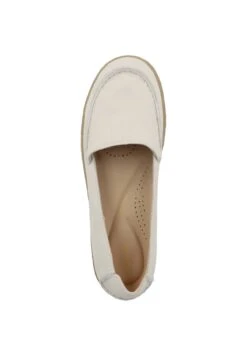 Clarks Barleigh - Instappers - Off White Leather -Damesmode a3233e1b90c84321be45e07b4fce8bed