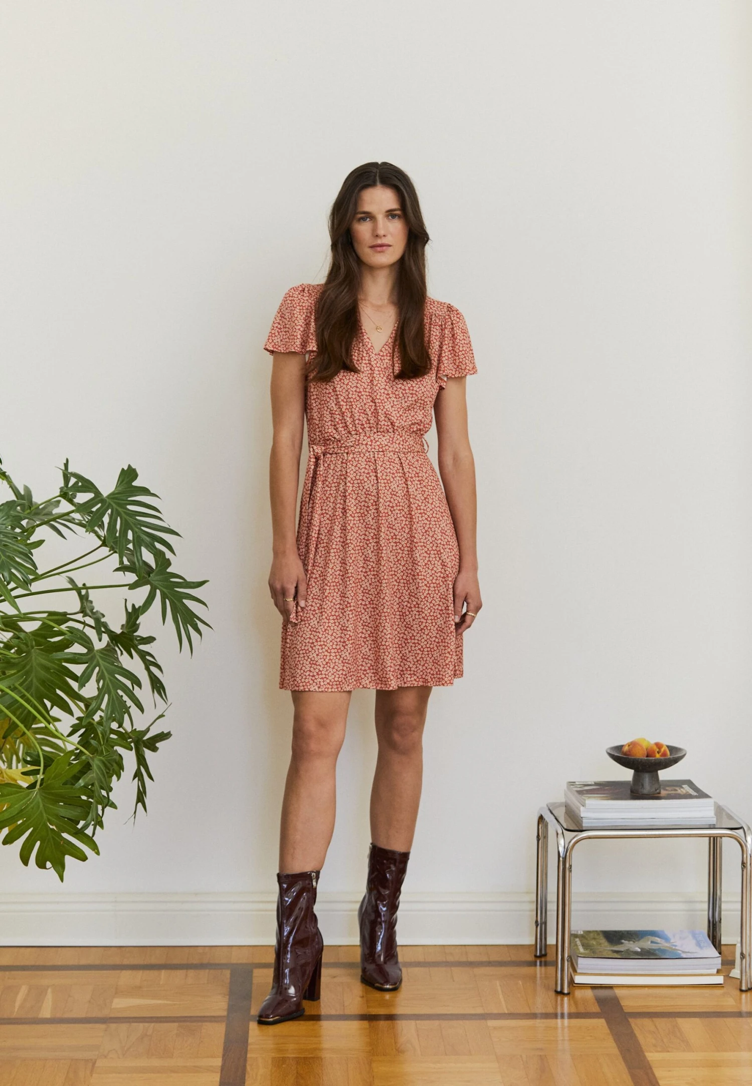 Anna Field Jurk - Brown/White 4 Anna Field Jurk - Brown/White - Afbeelding 2