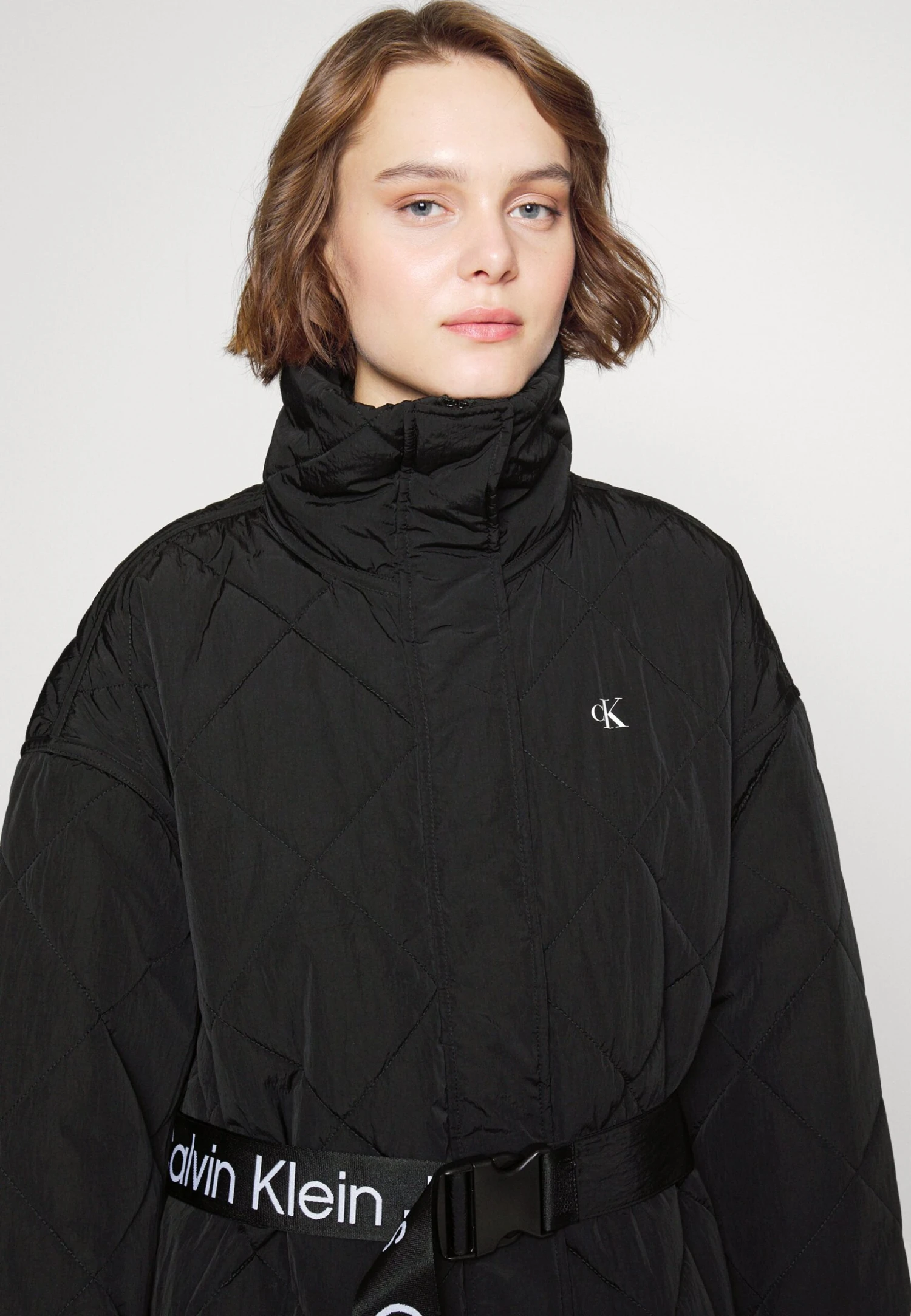 Calvin Klein Jeans Belted Quilted Coat - Winterjas - Black 7 Calvin Klein Jeans Belted Quilted Coat - Winterjas - Black - Afbeelding 5