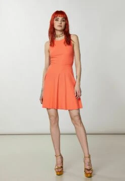 Patrizia Pepe Essential- Jurk - Intense Coral -Damesmode aae0b6f35c5a44b78d6b623fbc4fe645
