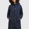 Khujo Mantel Voya3 - Parka - Dunkelblau -Damesmode ac2aef62e79c439f971610ac015a5a03