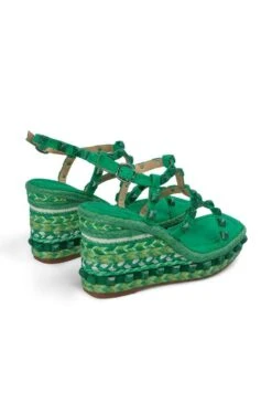 Alma En Pena Zavala - Sandalen Met Sleehak - Verde Oscuro -Damesmode add656f46e0d4976a8ecb68b8021a5d5