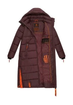 Navahoo Kristallblume - Winterjas - Dark Red Melange -Damesmode aed97a876a44495ebb9a16316b86ea26