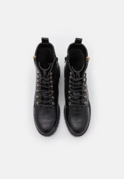 Veterboots - Black -Damesmode af001735e3f944f1a72a31eb135007f3