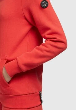 Khujo Rhabea - Hoodie - Rot -Damesmode af2745fee34441e1baffc7ec2140154a