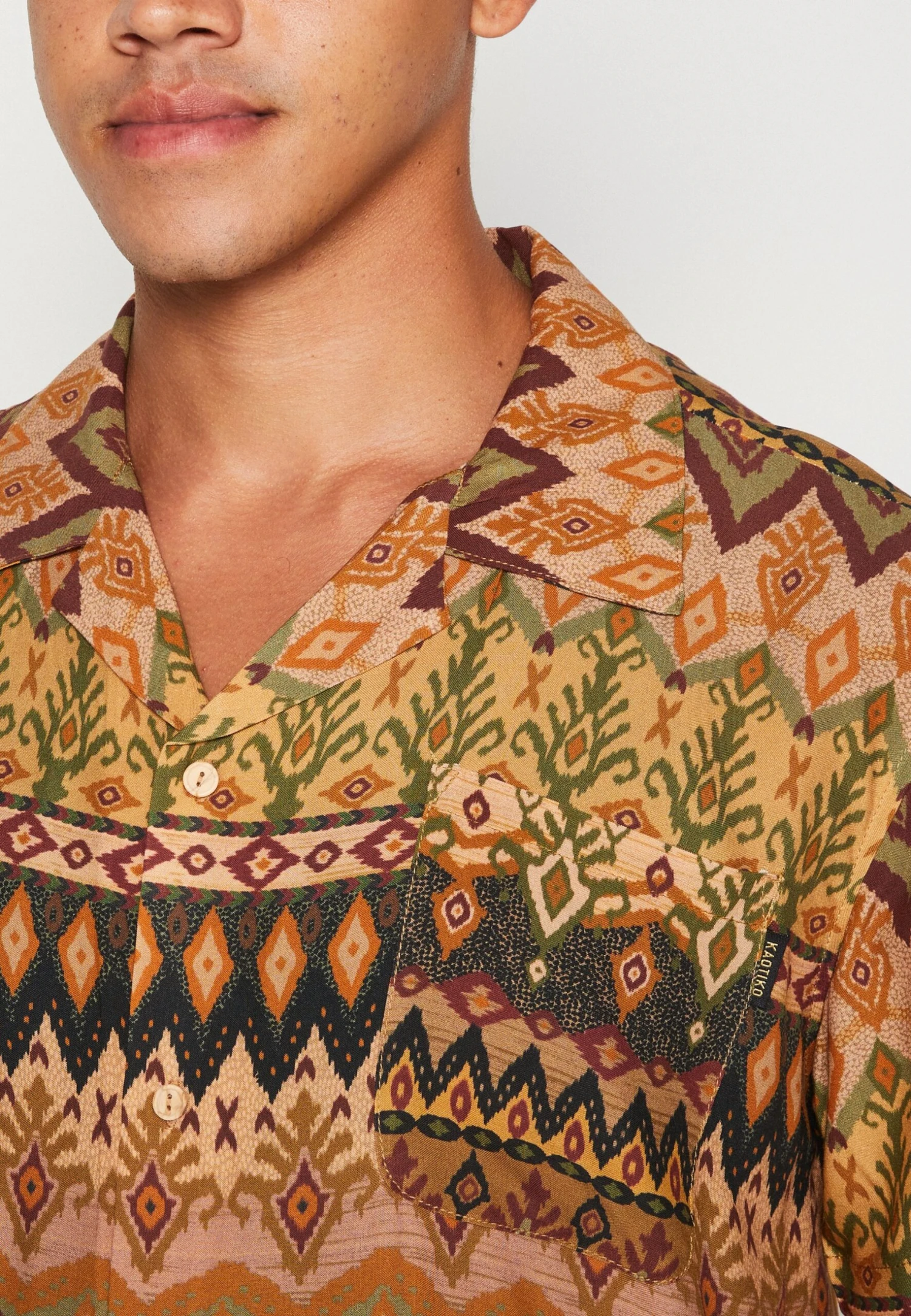 Kaotiko Shirt Mojave Unisex - Overhemdblouse - Brown 8 Kaotiko Shirt Mojave Unisex - Overhemdblouse - Brown - Afbeelding 6