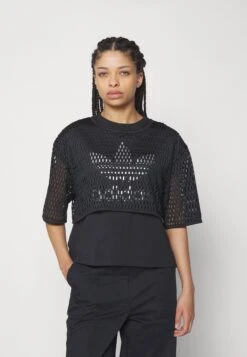 Adidas Originals Big Logo Tee 2 In 1 - T-Shirt Print - Black 13 Adidas Originals Big Logo Tee 2 In 1 - T-Shirt Print - Black -Damesmode b1cf243d97e9464f85d487a9077b352c