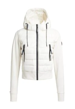 Khujo Dalis Shiny - Jas - Cremeweiß -Damesmode b4617ecda45149b6a6417d4a66ff2829