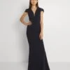 Wal G Sammy Maxi Dress - Jerseyjurk - Navy Blue -Damesmode b6e96c5164344493b1b498b386633ce7