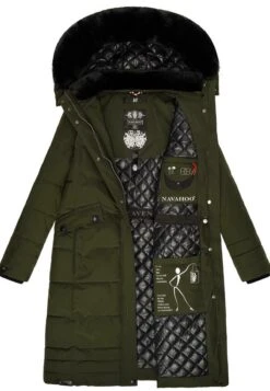 Navahoo Fahmiyaa - Winterjas - Olive -Damesmode c00438e2f7c24ece84accde5fa0c6d5f
