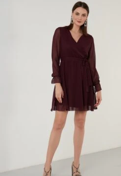 LELA Mini- Jurk - Purple -Damesmode c600d0b132694f5b9f658418df166751