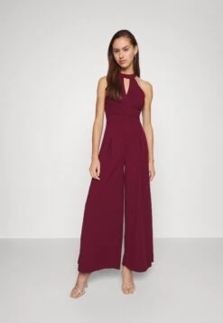 Wal G Arry Wide Leg- Jumpsuit - Wine -Damesmode c7d92268f0a045c98ebaf163e1e53fe3