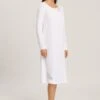 HANRO Naila - Nachtjapon - White -Damesmode c7fe9c397ce142f0b6fc6a6691c9c5af