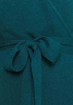 Anna Field Wrap V Ausschnitt Mini Strickkleid Mit Gürtel - Etui-Jurk - Deep Teal -Damesmode ce53a6620ca046b6a27233a971b7b11b
