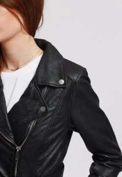 Lee Cooper Beatriz - Leren Jas - Black -Damesmode d3a373f1572443dd97944f4f8fef19e8