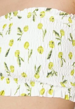 Seafolly Summer Crush Shirred Long Line Bandeau - Bikinitop - Off-White -Damesmode d409e814baf549c780a1abcc0718fe2a