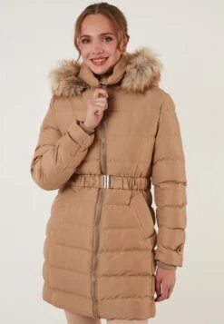 LELA Regular Fit - Winterjas - Camel -Damesmode d631c80c88094c5d97da1a7c910ad2a4